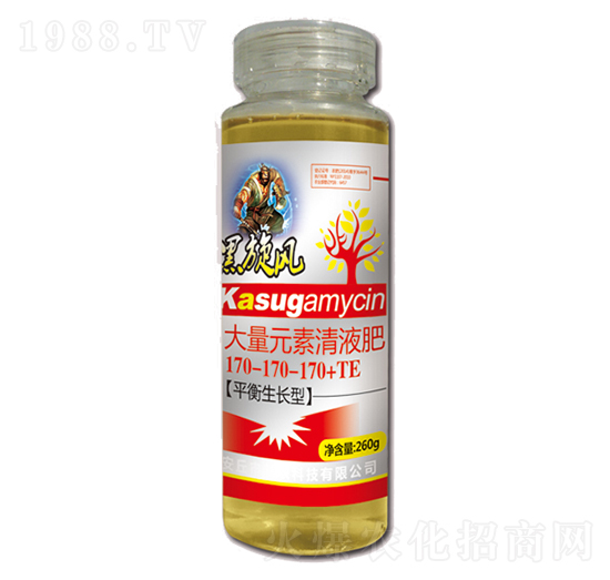 260g大量元素清液肥170-170-170+TE-黑旋風(fēng)-新農(nóng)