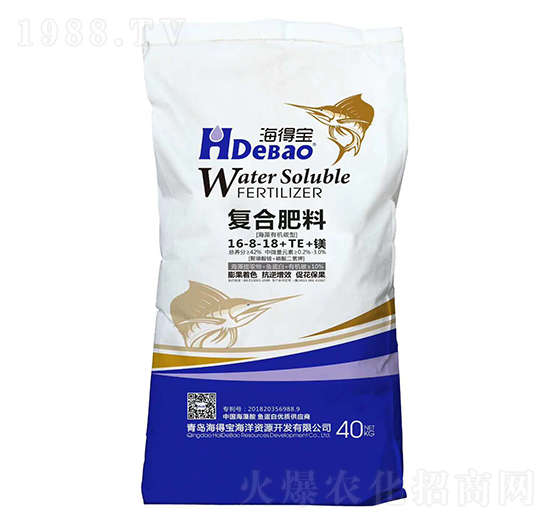 復合肥料16-8-18+TE+鎂-海得寶
