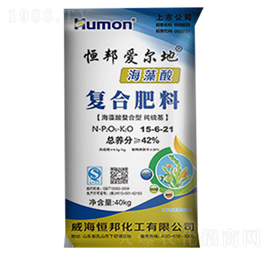 海藻酸復(fù)合肥料15-6-21-恒邦化工