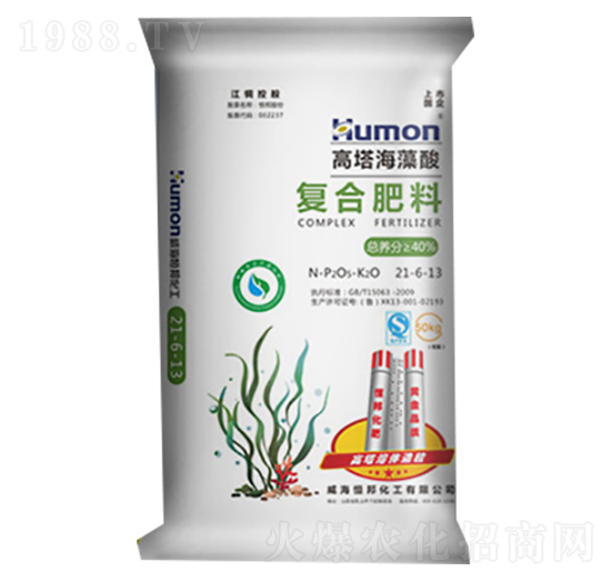 高塔海藻酸復(fù)合肥料21-6-13-恒邦化工
