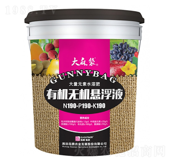 有機無機懸浮液190-190-190+TE-大麻袋-昆騰生物