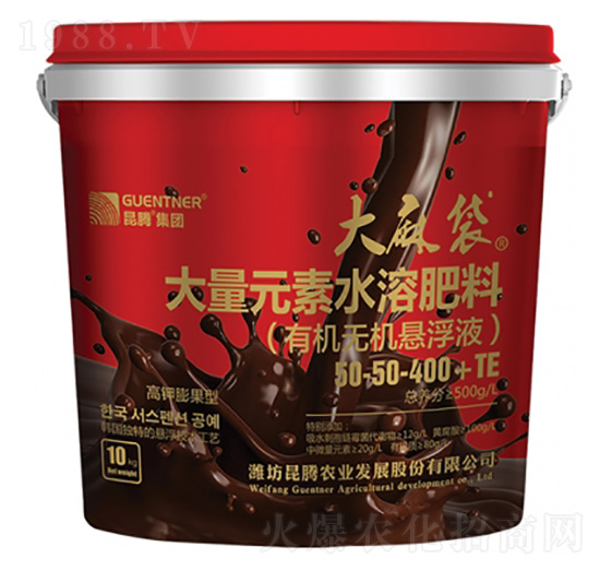 大量元素水溶肥料50-50-400+TE-大麻袋-昆騰生物
