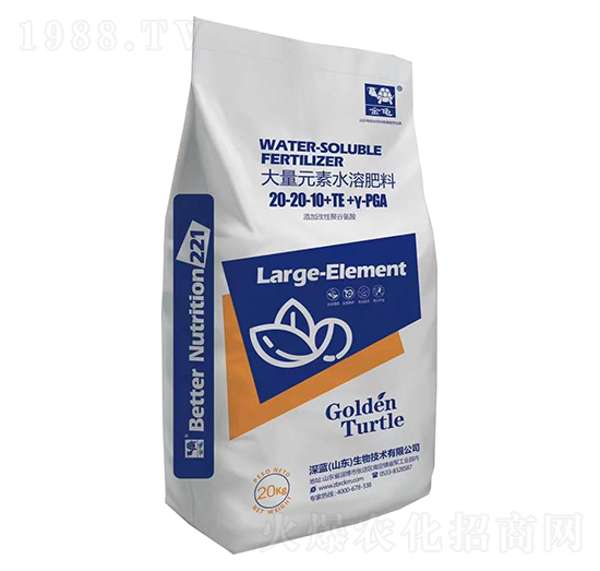 大量元素水溶肥料20-20-10+TE-金龜-深藍(lán)生物