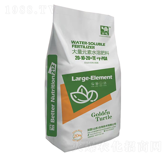 大量元素水溶肥料20-10-20+TE-金龜-深藍生物