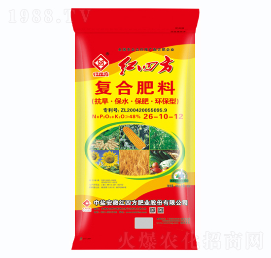 抗旱型復(fù)合肥料26-10-12-紅四方