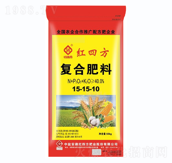氯基復(fù)合肥料15-15-10-紅四方
