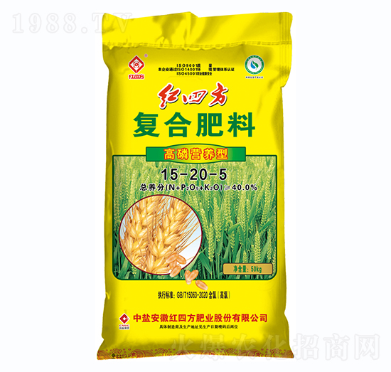 氯基高磷復合肥料15-20-5-紅四方