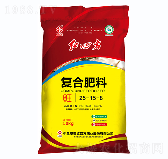 氯基復(fù)合肥料25-15-8-紅四方