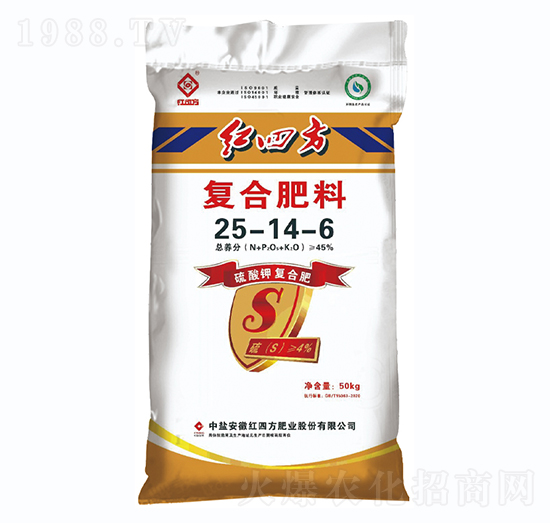 硫酸鉀復(fù)合肥料25-14-6-紅四方