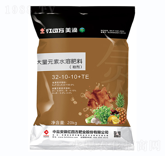 高氮型大量元素水溶肥32-10-10+TE-紅四方