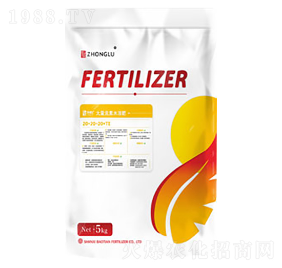 5kg大量元素水溶肥料20-20-20+TE-寶田肥業(yè)