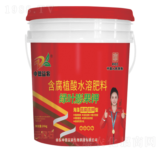 含腐植酸水溶肥料-綠葉膨果鉀-云冠石