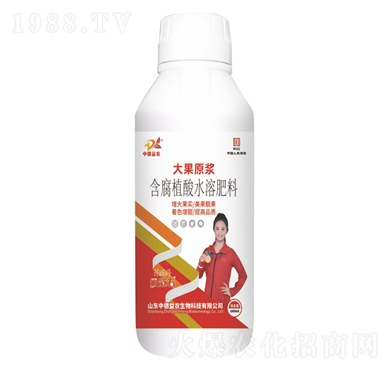 含腐植酸水溶肥料-大果原漿-云冠石