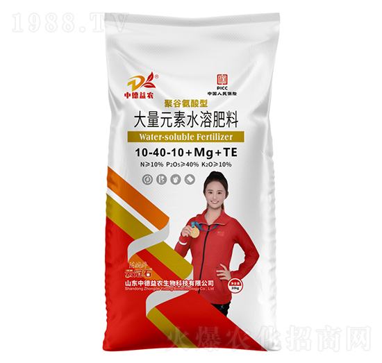 聚谷氨酸型大量元素水溶肥料10-40-10+Mg+TE-云冠石