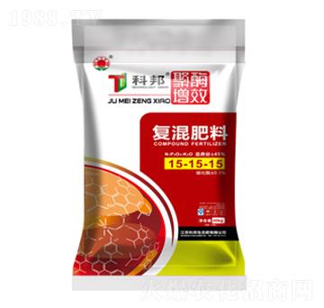 40kg復(fù)混肥料15-15-15-聚酶增效-科邦