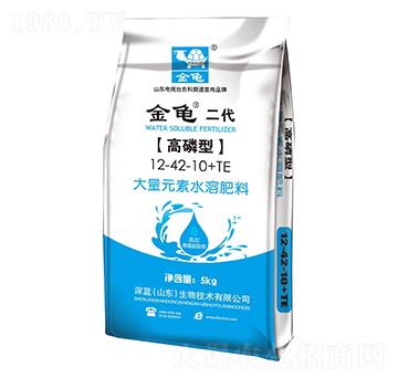 高磷型大量元素水溶肥料12-42-10+TE-金龜二代-深藍生物