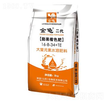 膨果著色大量元素水溶肥料16-8-34+TE-金龜二代-深藍生物