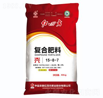 50kg氯基復(fù)合肥料15-8-7-紅四方