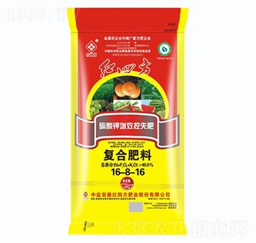 硫酸鉀復(fù)合肥料16-8-16-紅四方